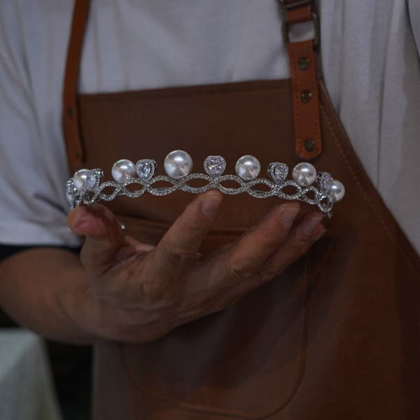 Korean pearlsWedding Tiaras crown 17934