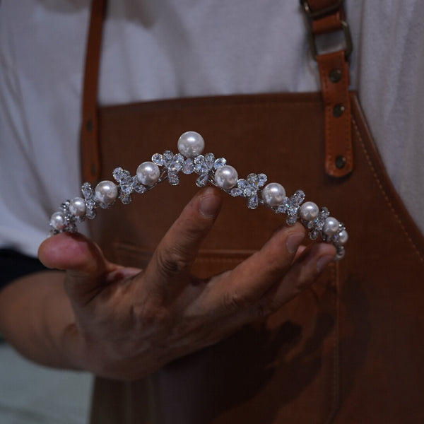 Korean pearls Wedding Tiaras crown 17941