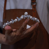 Korean pearls Wedding Tiaras crown 17941