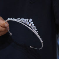 Fashion zircon brides Tiaras crown 17946