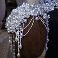European pearl foreheand brides Tiaras crown 17995
