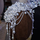 European pearl foreheand brides Tiaras crown 17995