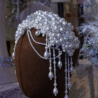 European pearl foreheand brides Tiaras crown 17995