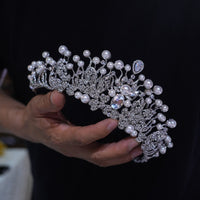 European pearl  brides Tiaras crown 18009