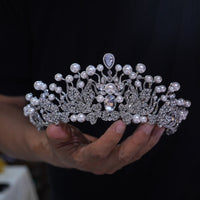 European pearl  brides Tiaras crown 18009
