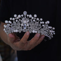 European pearl  brides Tiaras crown 18009