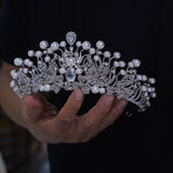 European pearl  brides Tiaras crown 18009