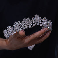 oversize pearl brides Tiaras crown 18015