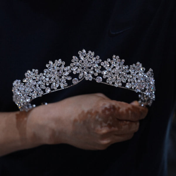 oversize pearl brides Tiaras crown 18015