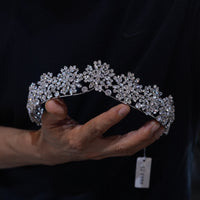 oversize pearl brides Tiaras crown 18015