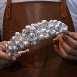 Baroque Pearls&Crystals Wedding Crown Headpieces 18025
