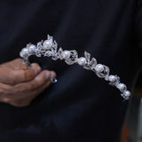 Cute Zircon Wedding Tiaras Crown 18045