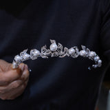 Cute Zircon Wedding Tiaras Crown 18045
