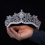 Fashion Pearls&Zircon Wedding Tiaras Great Crown 18048