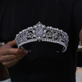 Queen Zircon Wedding Tiaras Great Crown 18050
