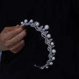 Pearls&Zircon Wedding Tiaras Crown 18066