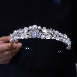 Korean Crystals Wedding Tiara Crown 18071