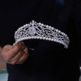 Great Zircon Queen Wedding Tiaras Crown 18072