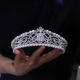 Great Zircon Queen Wedding Tiaras Crown 18072