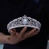Great Zircon Queen Wedding Tiaras Crown 18072