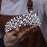 Pearls&Zircon Wedding Tiaras Crown 18073