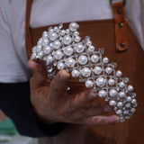 Pearls&Zircon Wedding Tiaras Crown 18073