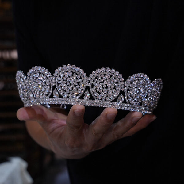 Great Zircon Queen Wedding Tiaras Crown 18078