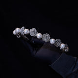 Rose Flower Zircon Wedding Tiaras Great Crown 18080