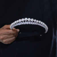 Princess pearl&zircon brides Tiaras crown 18085