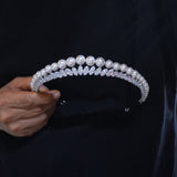 Princess pearl&zircon brides Tiaras crown 18085
