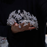 Brides Forehead Zircon Tiaras Crown for Wedding 18087