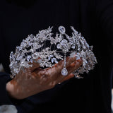 Brides Forehead Zircon Tiaras Crown for Wedding 18087