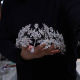 Brides Forehead Zircon Tiaras Crown for Wedding 18087