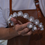 Pearls&Zircon Wedding Tiaras Crown 18101