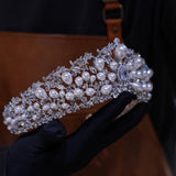 Great Flower Zircon Wedding Tiaras Crown 18129