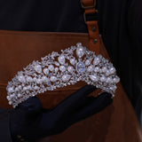 Great Flower Zircon Wedding Tiaras Crown 18129