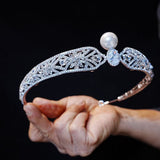 Sparkle Crystals Wedding Crown Headpieces 18157