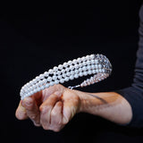 Princess Pearls&Crystals Wedding Crown Headpieces 18173