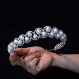 Princess Pearls&Crystals Wedding Crown Headpieces 18174