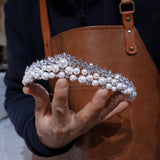 Princess Pearls&Crystals Wedding Crown Headpieces 18175
