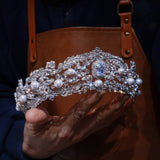 Classic Crystals Wedding Crown Headpieces 18199