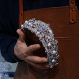 Classic Crystals Wedding Crown Headpieces 18199