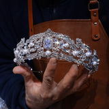 Classic Crystals Wedding Crown Headpieces 18199