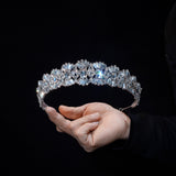 Classic Crystals Wedding Crown Headpieces 18206