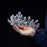 European Crystals Wedding Crown Headpieces 18248