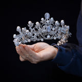European Crystals Wedding Crown Headpieces 18248