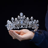 European Crystals Wedding Crown Headpieces 18248