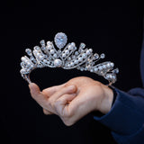 Princess Crystal&Pearls Wedding Tiara Crown 18262