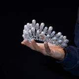 Princess Crystal&Pearls Wedding Tiara Crown 18263