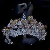 Colorful zircon headpieces 17536